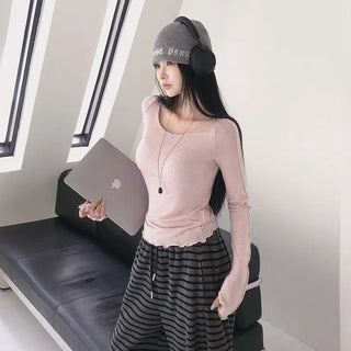 Yodel Flamboy Cutout Long Sleeve T-shirt