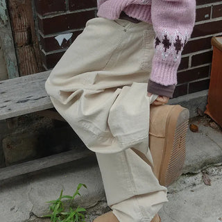 Creme de Wide Corduroy Pants