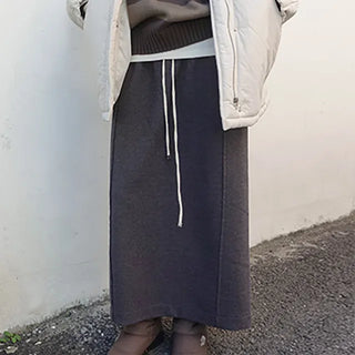Loive Basic Elastic Long Skirt