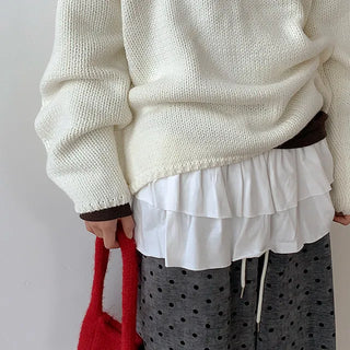 Toen Shirred Layered Wrap Skirt