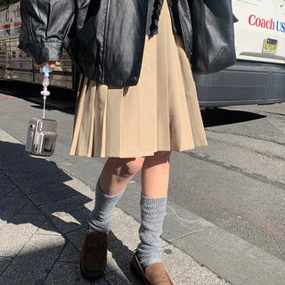 Belloir Pleated Basic Midi Skirt