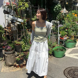 Jello frill long skirt