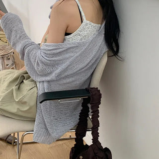Tiru Loose Fit V-Neck Cardigan