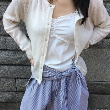 *Delicate Fit* High Mohair Cardigan