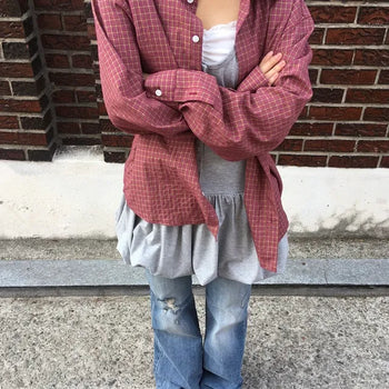 *Pinter Mood* Marine Check Shirt