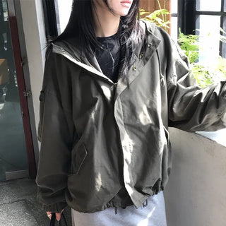 Libis Oversized Hooded Short Field Jacket