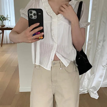 Mael Puff Short Sleeve Blouse