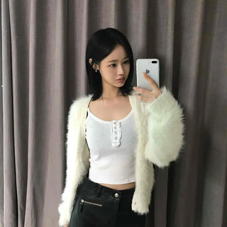 Zipper Pocket High-Waisted H-Line Mini Skirt
