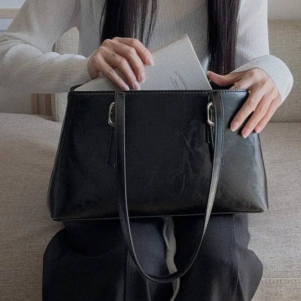 Classic Square Bag  Daily Handbag, Neat Work Bag, College Student Bag