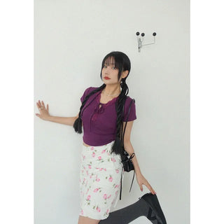 Vintage Tulip Midi Skirt