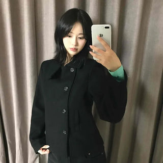 A-line Slim Fit Short Coat
