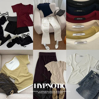 [MADE: In-house Production] Glam Fit U-Neck Short Sleeve T-shirt
