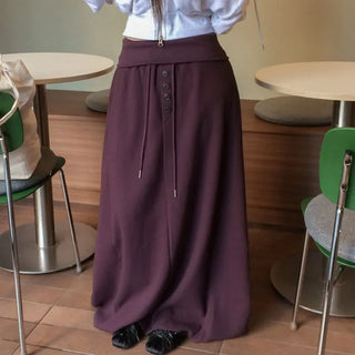 Heights folding long skirt
