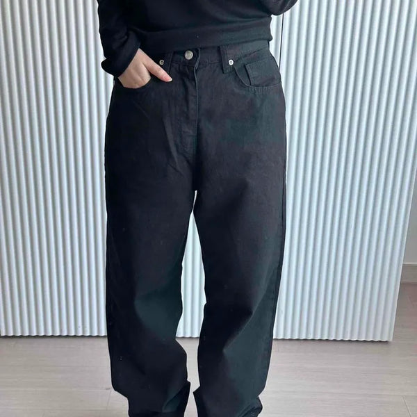 Vintage Washed Loose Fit Wide Pants