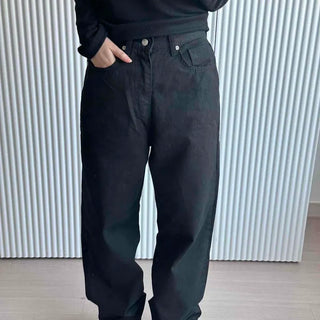 Vintage Washed Loose Fit Wide Pants