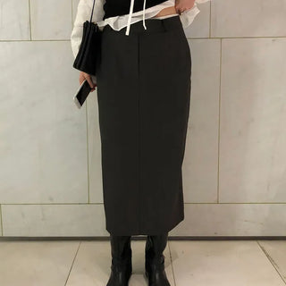 Combination Women's Layered H-Line Long Feminine Wedding Guest Skirt