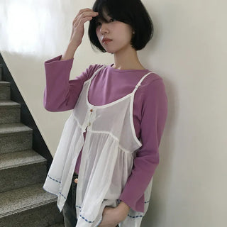 Saku Stitch Embroidered Bustier