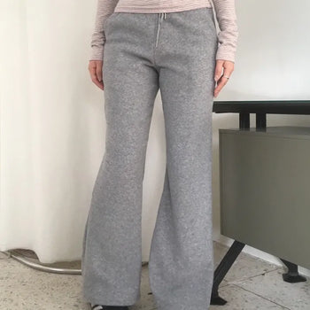 boucle bootcut pants