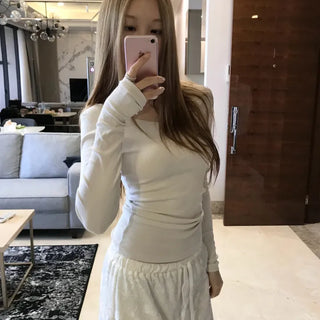 fitted long sleeve tee