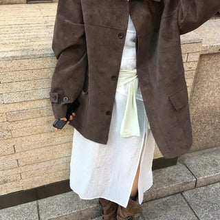 *Mu&d* Safari Suede Coat