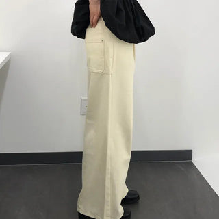 K Double Back Pocket Wide Pants
