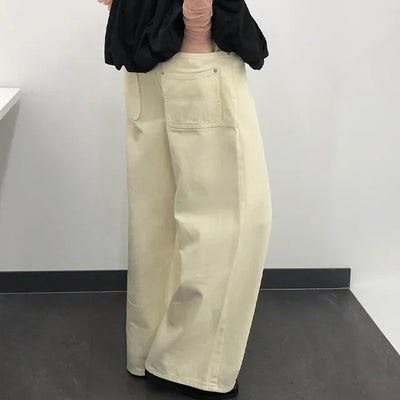 K Double Back Pocket Wide Pants