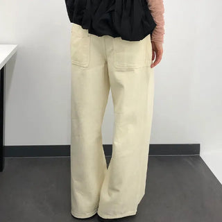K Double Back Pocket Wide Pants
