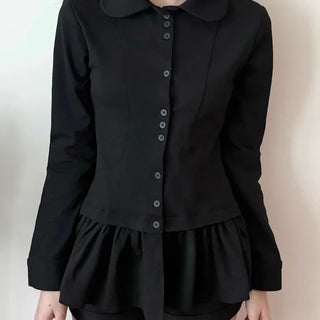 Peplum Shirt Blouse Dress
