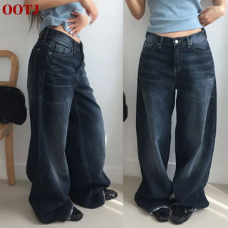 Mekid Washed Denim Wide Pants