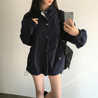 Flowing Overfit Color Block Jacket