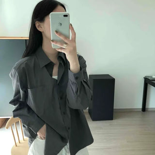 Loose-fit Pocket Collar Shirt
