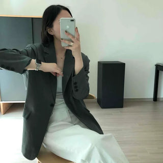 Loose-fit Tailored Single Flap Pocket Jacket