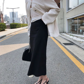 Enough Women's H-Line Work Look Wedding Guest Look Office Look Loose Fit Long Skirt