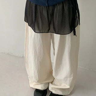 Flender Dot Chiffon Layered Skirt