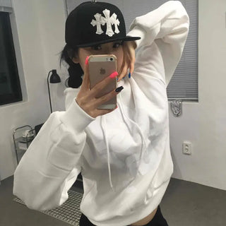 Loose Fit Lettering Hoodie