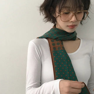 Madeleine Vintage Dot Long Scarf