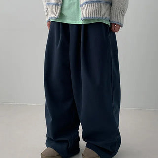 Magical Velour Pintuck Wide Elastic Pants