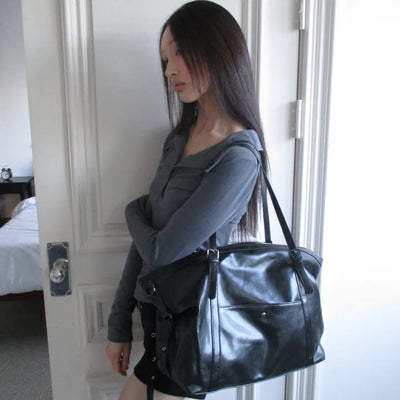 Deep Mood Leather Two-Way Bag (3 colors)