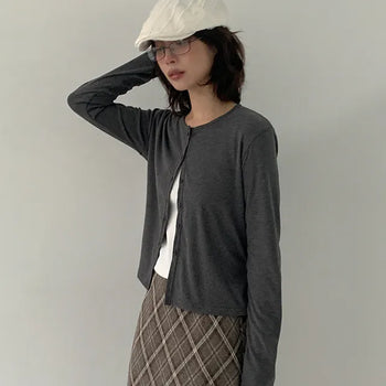 Grace Frill Two-Way Cardigan