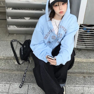 Unisex Palette Catret Semi-Crop Zip-Up Hoodie (3 colors)