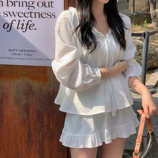 Loev Frill Shirring Blouse