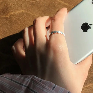 Janek Silver Wave Open Ring