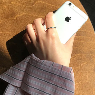 Linir Silver Bold Open Ring