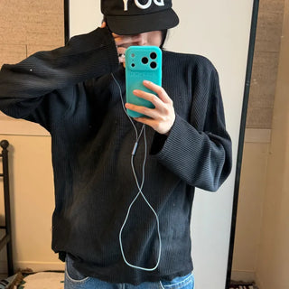 Dirty Wash Waffle Long Sleeve