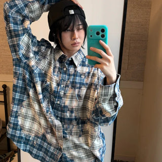 Bleach Fade Check Shirt