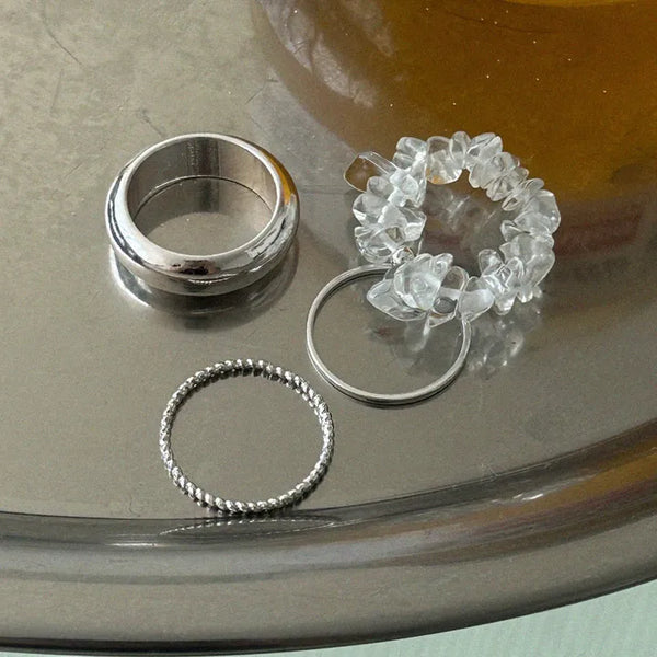 Clear Ring Set