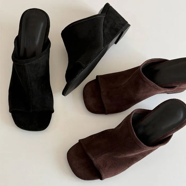 Kunen Suede Wedge Heels [7CM]