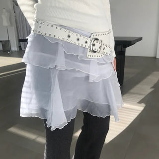 LAYERED RUFFLE SK Layered Ruffle Skirt