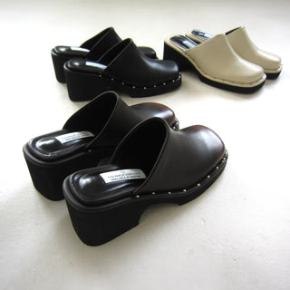 Riveted Square Loafers
