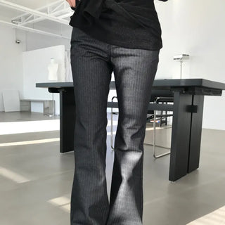 NON-FADED STRIPED JEANS